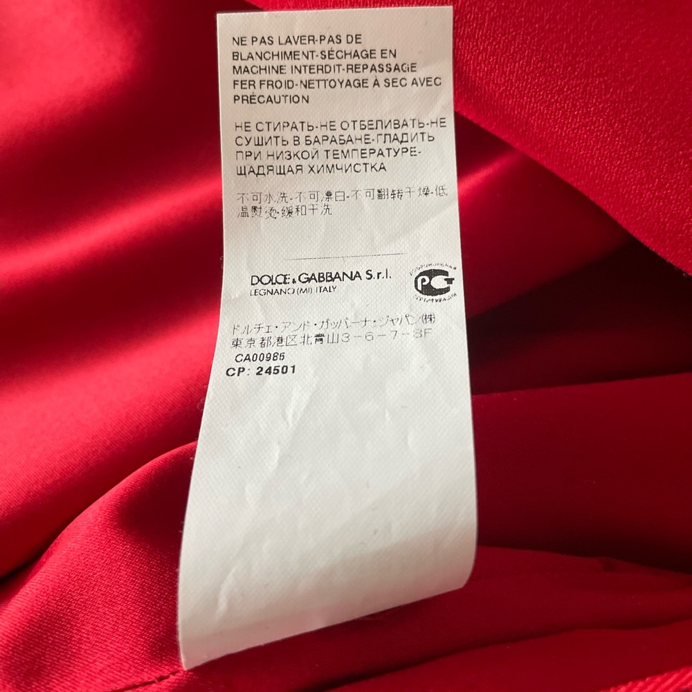 Dolce & Gabbana Red Sleeveless Sheath Dress - Picture 12 of 12